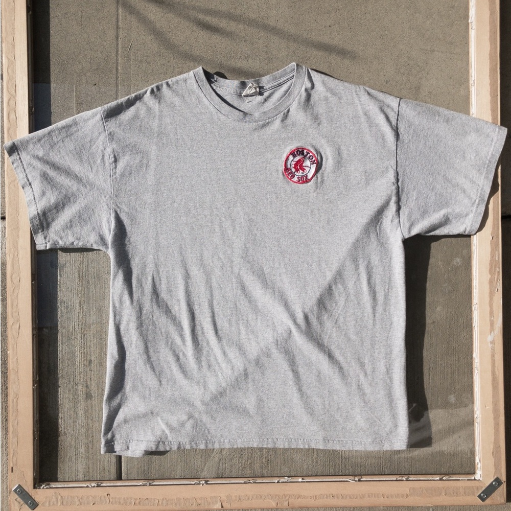 Vintage Red Sox Patch MLB Logo T-Shirt Adult X-Large